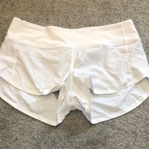 White Women’s Lululemon Shorts